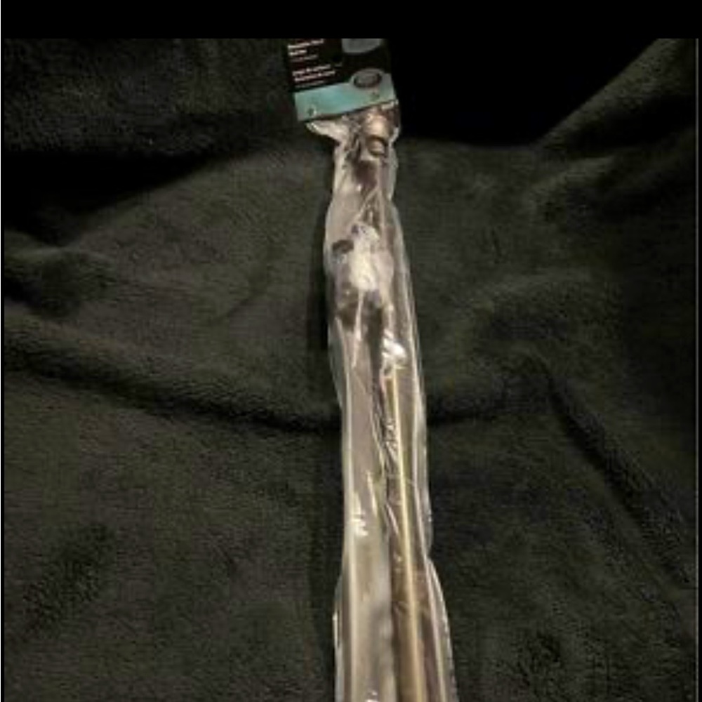 Kenny Decorative Curtain Rod set 28”x48” Gun metal color .